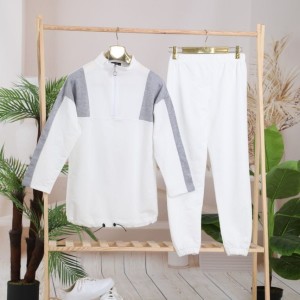White cotton long sleeve set