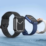 Adepoy Hard Case Compatible with Apple Watch 45mm Series 7 with Tempered Glass Screen Protector