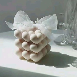 3D Bubble Heart Handmade Scented Candle