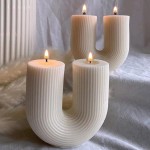 U Shape Handmade Scented Candle