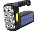 Solar flash light  8 lamps