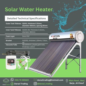 Solar Water Heater 200 litres