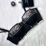 H&M Lace Mesh Black  Bra