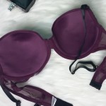 Infinity Lace Trim Full Cup Push Up Bra