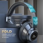KISONLI A8 BLUETOOTH TYPE-C AUX RGB HEADSET
