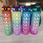 Water Bottle With Motivational Time Marker