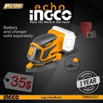 Ingco 20V Cordless Li-Ion Palm Sander 20V