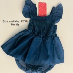 Puloru Baby Summer Romper Square Neck Short Jumpsuit with Ruffle Decoration