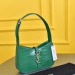 SAINT LAURENT  croc-effect leather shoulder bag